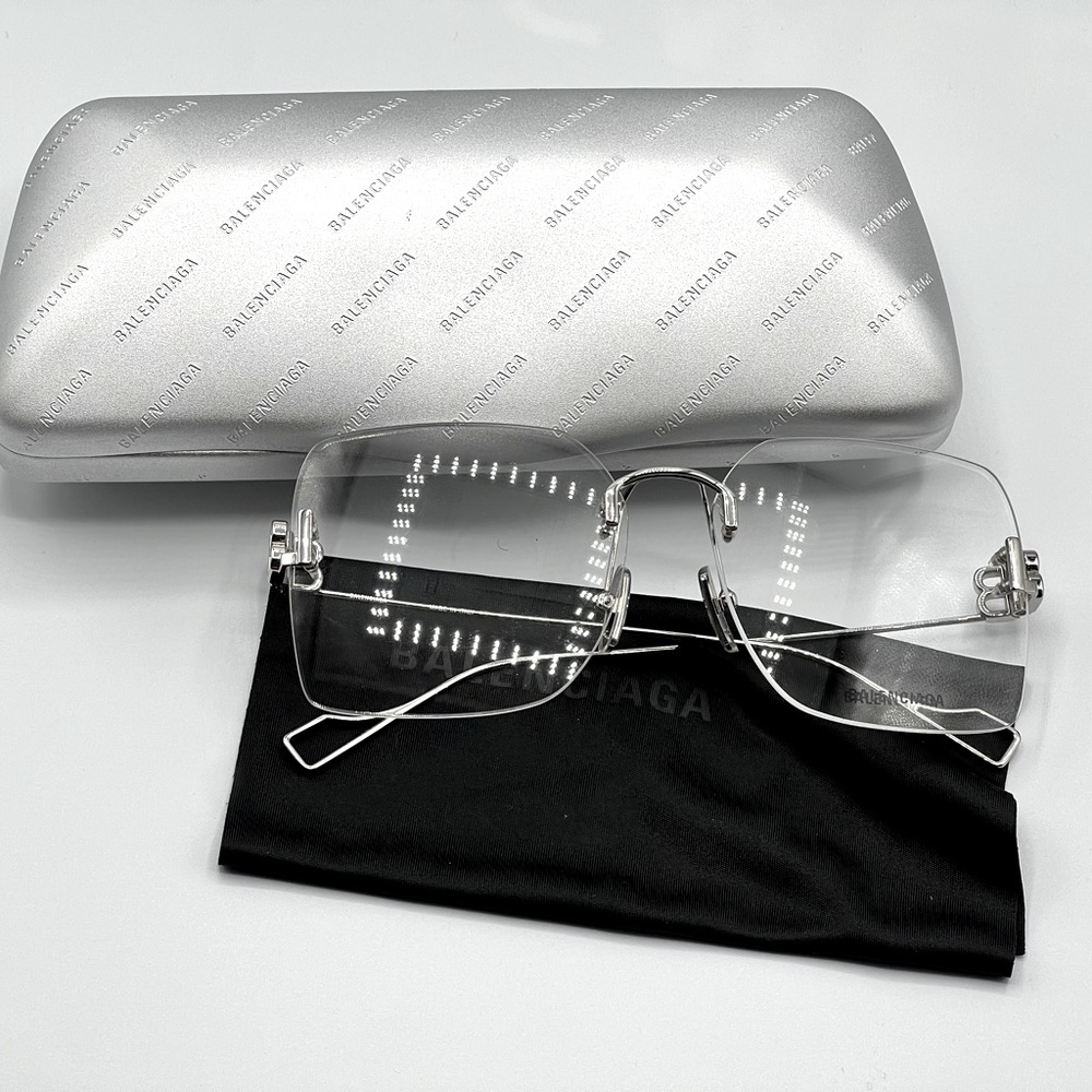 Balenciaga BB Rimless Sunglasses